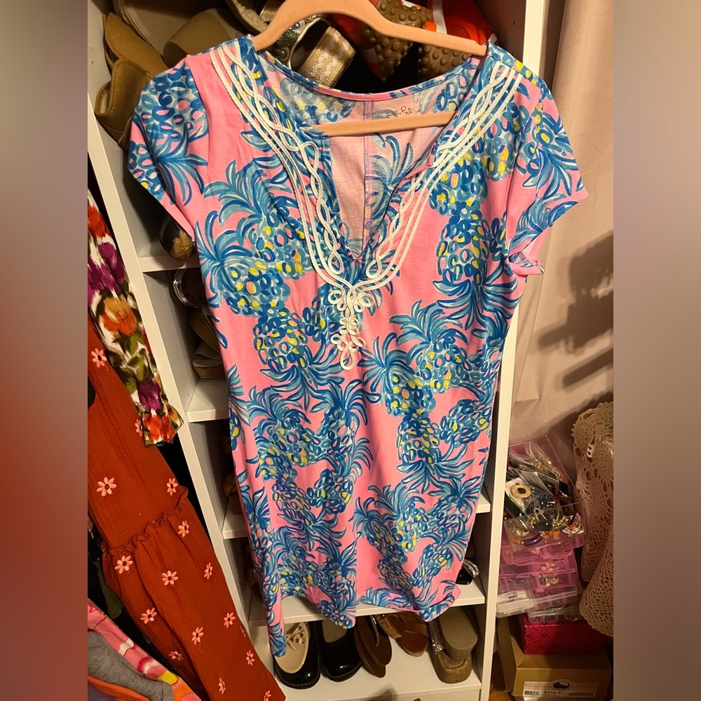 Lilly Pulitzer Brewster dress in Pelican pink